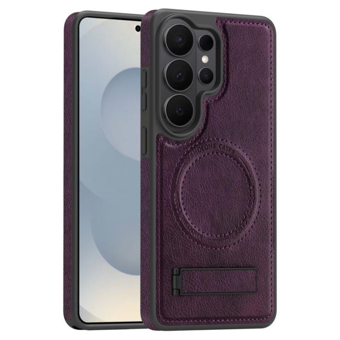 OEM - Mobilskal för Samsung Galaxy S26 Ultra Magnetiskt PC + TPU - Mörklila