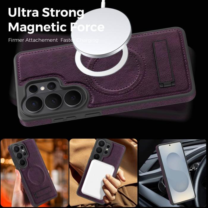 OEM - Mobilskal för Samsung Galaxy S26 Ultra Magnetiskt PC + TPU - Mörklila