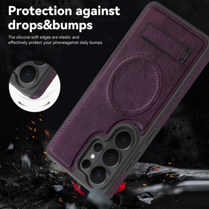 OEM - Mobilskal för Samsung Galaxy S26 Ultra Magnetiskt PC + TPU - Mörklila