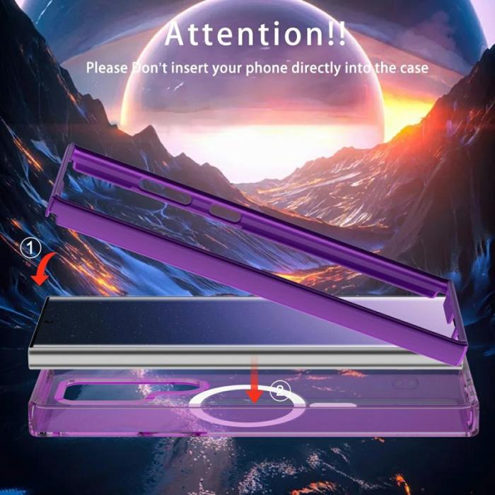 OEM - Mobilskal för Samsung Galaxy S26 Ultra Magnetiskt PC + TPU - Mörklila