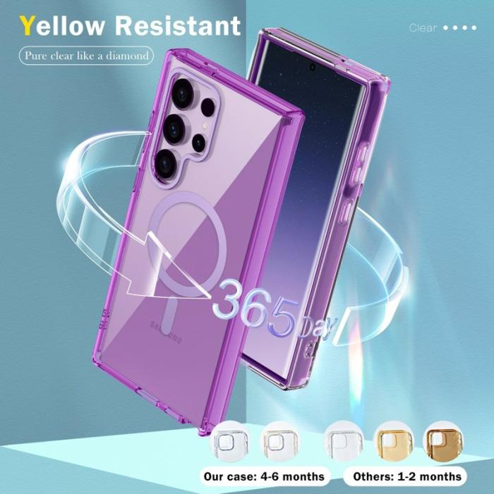 OEM - Mobilskal för Samsung Galaxy S26 Ultra Magnetiskt PC + TPU - Mörklila