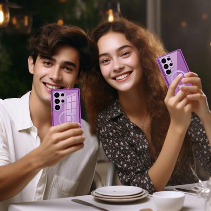 OEM - Mobilskal för Samsung Galaxy S26 Ultra Magnetiskt PC + TPU - Mörklila