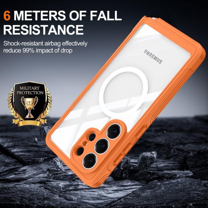 OEM - Mobilskal för Samsung Galaxy S26 Ultra Magnetiskt PC + TPU - Orange