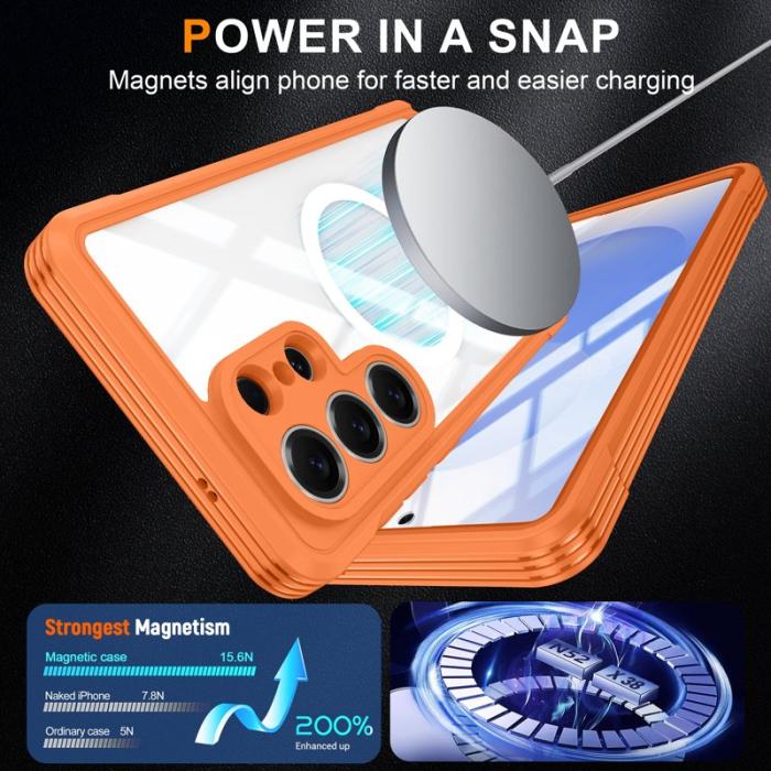 OEM - Mobilskal för Samsung Galaxy S26 Ultra Magnetiskt PC + TPU - Orange