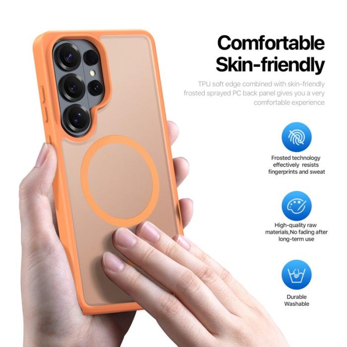 Dux Ducis - Dux Ducis Mobilskal för Samsung Galaxy S26 Ultra Magnetiskt PC + TPU - Orange