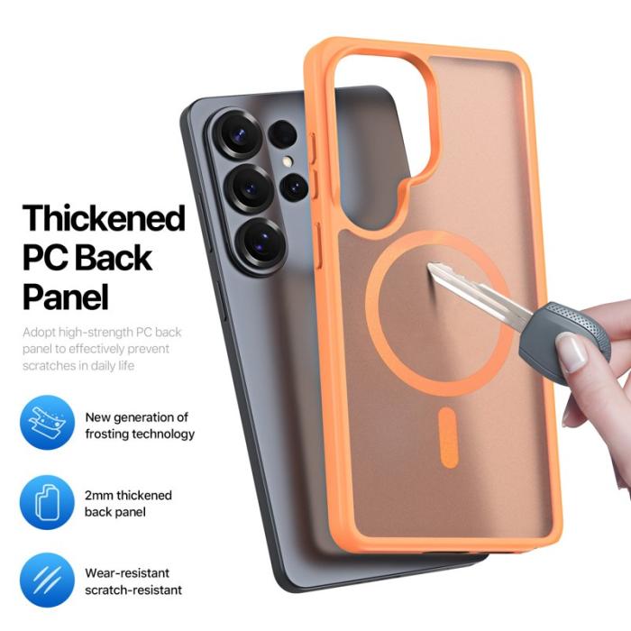 Dux Ducis - Dux Ducis Mobilskal för Samsung Galaxy S26 Ultra Magnetiskt PC + TPU - Orange
