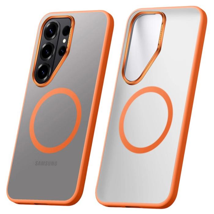 SULADA - Sulada Mobilskal för Samsung Galaxy S26 Ultra Magnetiskt PC + TPU - Orange