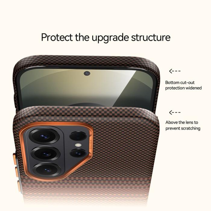SULADA - Sulada Mobilskal för Samsung Galaxy S26 Ultra Magnetiskt PC + TPU - Orange