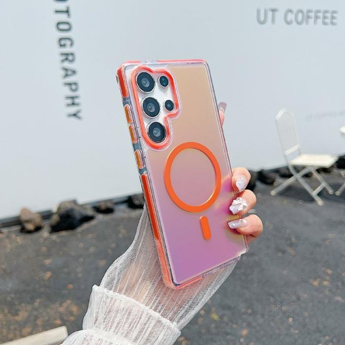 OEM - Mobilskal för Samsung Galaxy S26 Ultra Magnetiskt PC + TPU - Orange