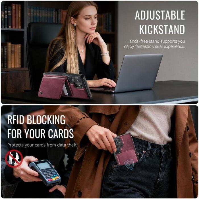 Caseme - CaseMe Mobilskal för Samsung Galaxy S26 Ultra Magnetiskt PC + TPU - Röd