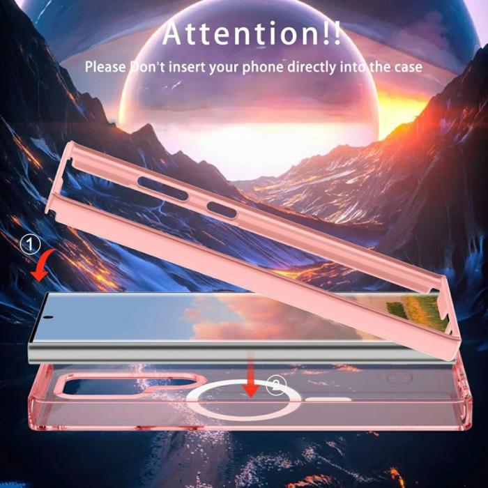 OEM - Mobilskal för Samsung Galaxy S26 Ultra Magnetiskt PC + TPU - Rosa