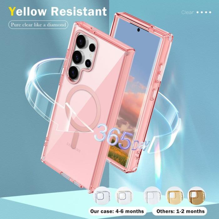 OEM - Mobilskal för Samsung Galaxy S26 Ultra Magnetiskt PC + TPU - Rosa