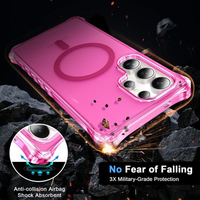 OEM - Mobilskal för Samsung Galaxy S26 Ultra Magnetiskt PC + TPU - Rosa