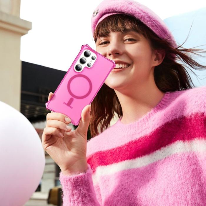 OEM - Mobilskal för Samsung Galaxy S26 Ultra Magnetiskt PC + TPU - Rosa