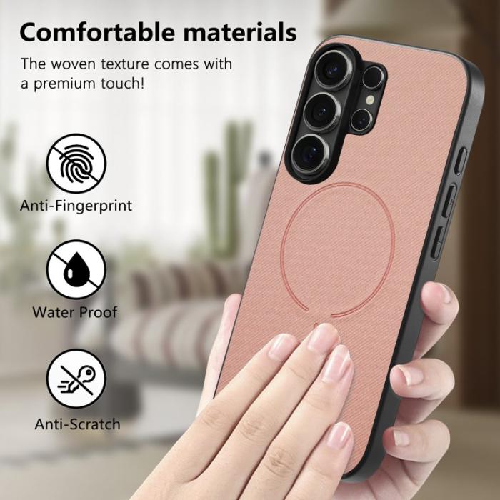 OEM - Mobilskal för Samsung Galaxy S26 Ultra Magnetiskt PC + TPU - Rosa