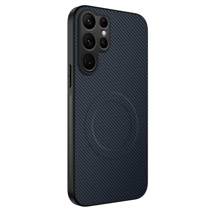 WANLONFENG - WANLONFENG Mobilskal för Samsung Galaxy S26 Ultra Magnetiskt PC + TPU - Safir