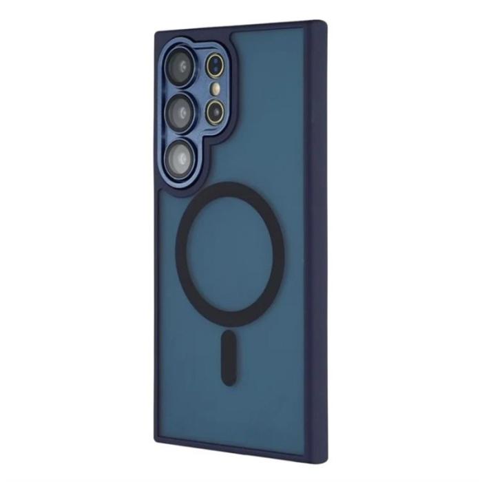 WANLONFENG - WANLONFENG Mobilskal för Samsung Galaxy S26 Ultra Magnetiskt PC + TPU - Safir