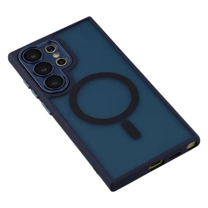 WANLONFENG - WANLONFENG Mobilskal för Samsung Galaxy S26 Ultra Magnetiskt PC + TPU - Safir