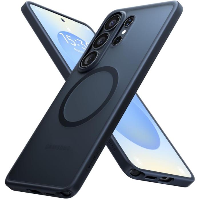 Torras - Torras Mobilskal för Samsung Galaxy S26 Ultra Magnetiskt PC + TPU - Svart