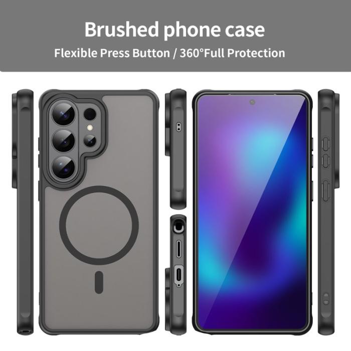 OEM - Mobilskal för Samsung Galaxy S26 Ultra Magnetiskt PC + TPU - Svart