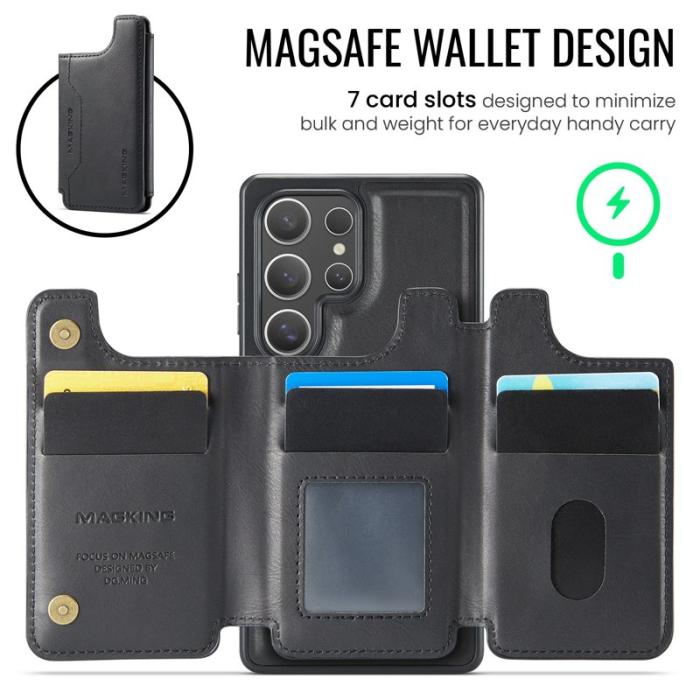 MAGKING - MAGKING Mobilskal för Samsung Galaxy S26 Ultra Magnetiskt PC + TPU - Svart