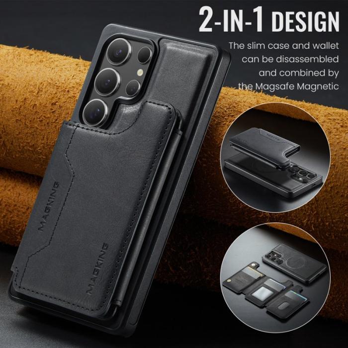 MAGKING - MAGKING Mobilskal för Samsung Galaxy S26 Ultra Magnetiskt PC + TPU - Svart