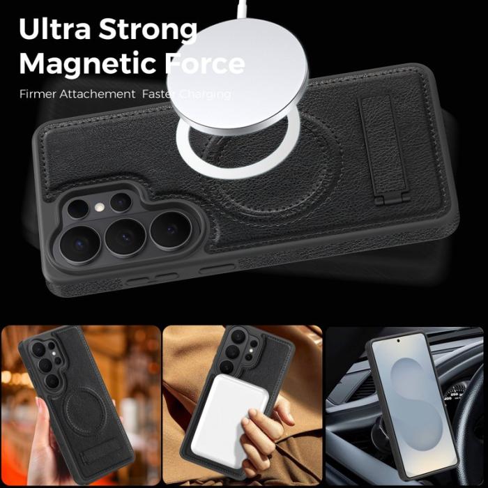 OEM - Mobilskal för Samsung Galaxy S26 Ultra Magnetiskt PC + TPU - Svart