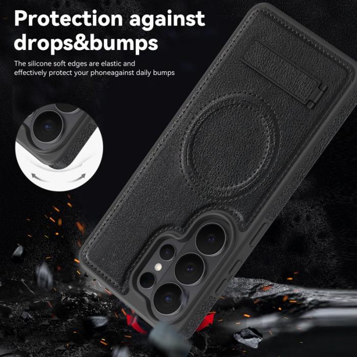 OEM - Mobilskal för Samsung Galaxy S26 Ultra Magnetiskt PC + TPU - Svart