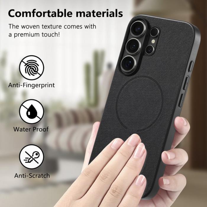 OEM - Mobilskal för Samsung Galaxy S26 Ultra Magnetiskt PC + TPU - Svart