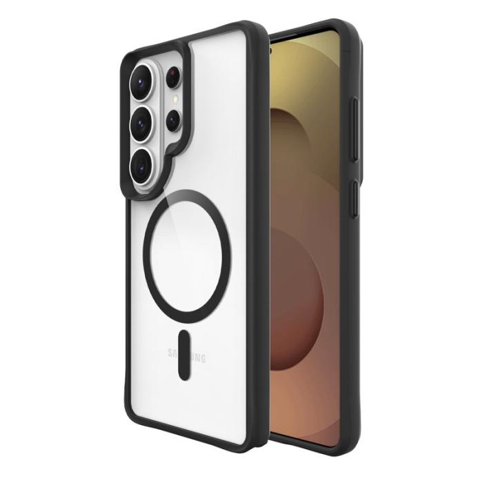 OEM - Mobilskal för Samsung Galaxy S26 Ultra Magnetiskt PC + TPU - Svart