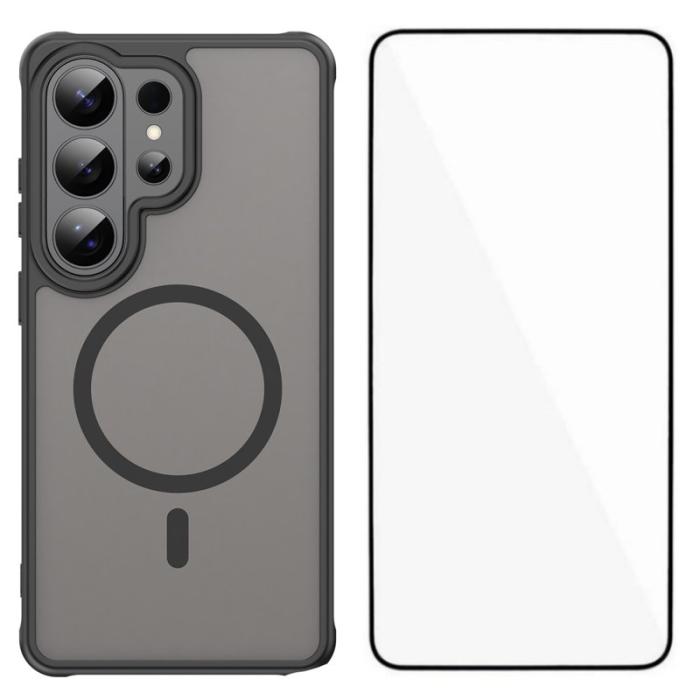 WANLONFENG - WANLONFENG Mobilskal för Samsung Galaxy S26 Ultra Magnetiskt PC + TPU - Svart