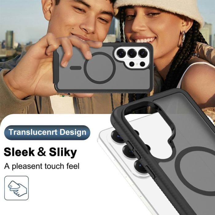 OEM - Mobilskal för Samsung Galaxy S26 Ultra Magnetiskt PC + TPU - Svart