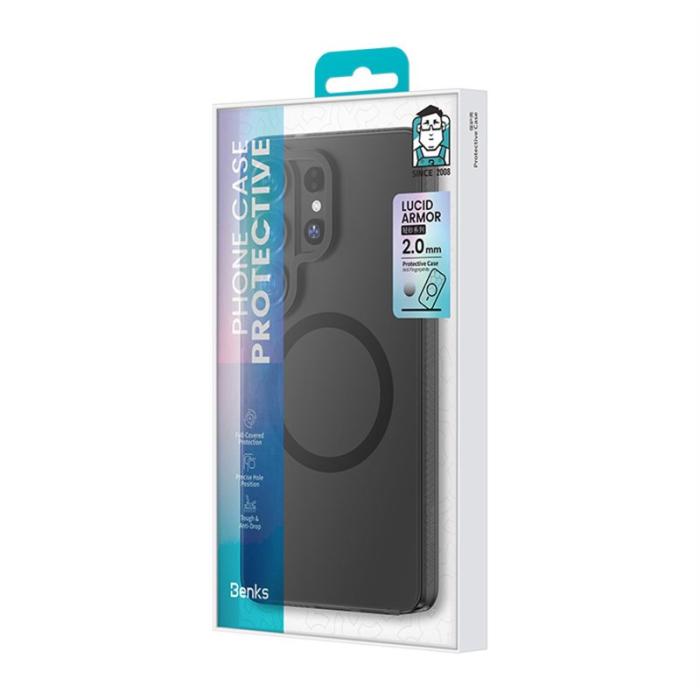 Benks - Benks Mobilskal för Samsung Galaxy S26 Ultra Magnetiskt PC + TPU - Svart