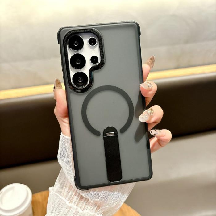 OEM - Mobilskal för Samsung Galaxy S26 Ultra Magnetiskt PC + TPU - Svart