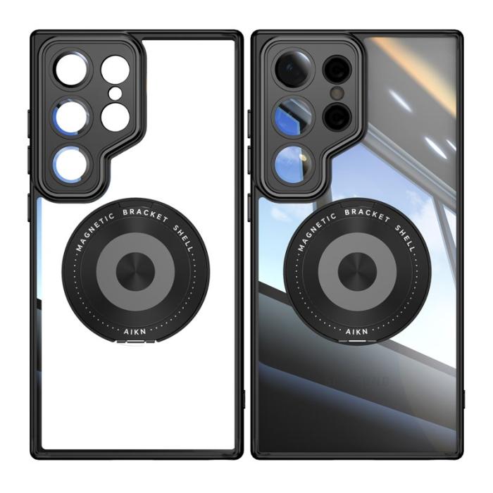 OEM - Mobilskal för Samsung Galaxy S26 Ultra Magnetiskt PC + TPU - Svart