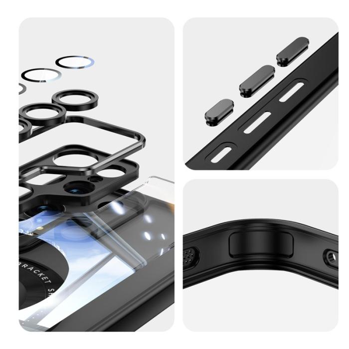 OEM - Mobilskal för Samsung Galaxy S26 Ultra Magnetiskt PC + TPU - Svart