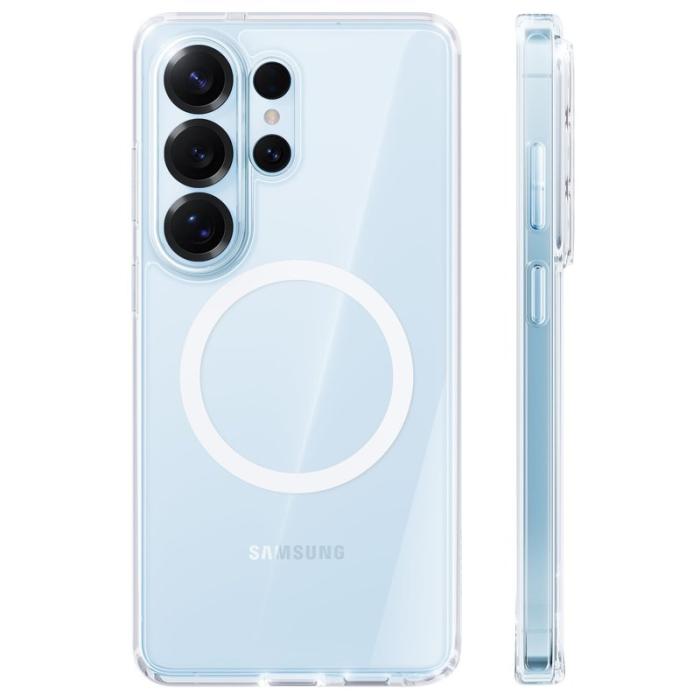 Torras - Torras Mobilskal för Samsung Galaxy S26 Ultra Magnetiskt PC + TPU - Transparent