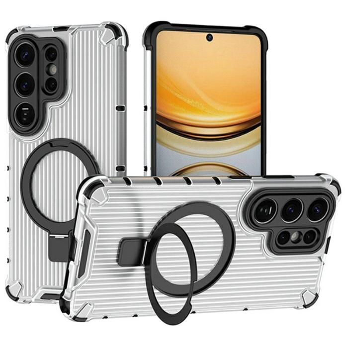 OEM - Mobilskal för Samsung Galaxy S26 Ultra Magnetiskt PC + TPU - Transparent