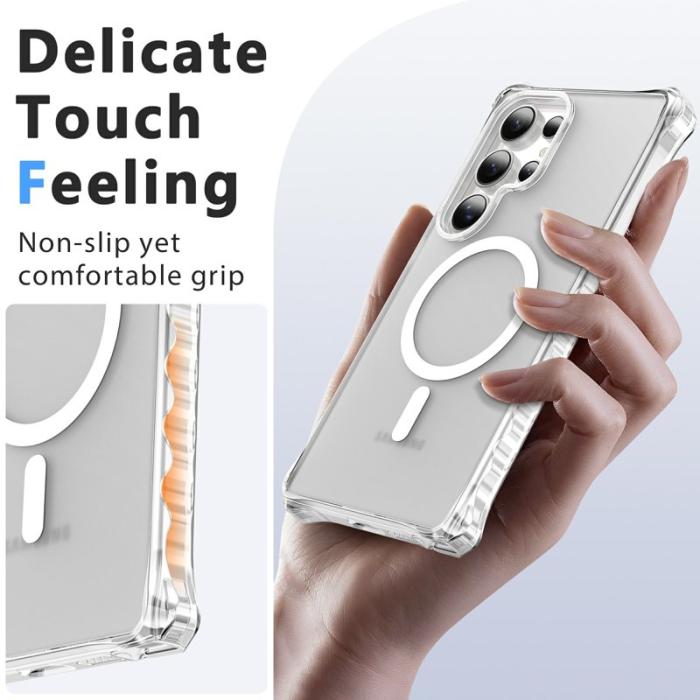 OEM - Mobilskal för Samsung Galaxy S26 Ultra Magnetiskt PC + TPU - Transparent