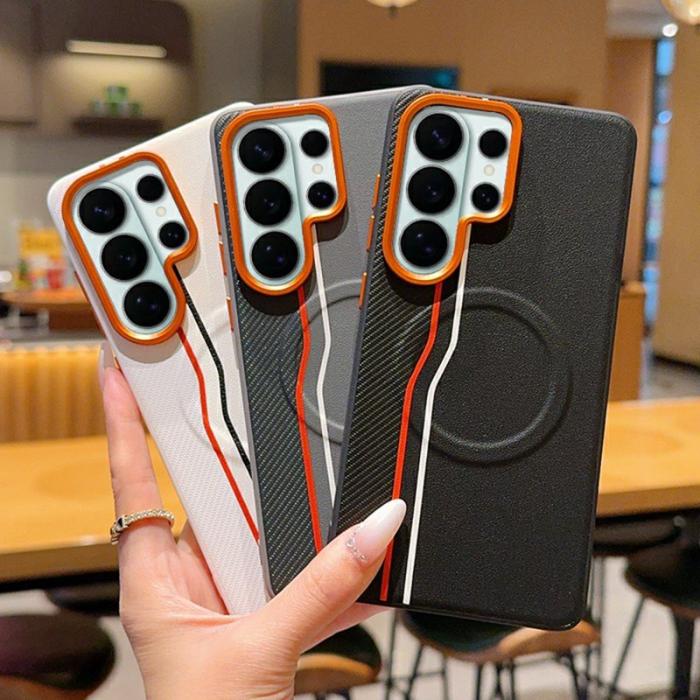 OEM - Mobilskal för Samsung Galaxy S26 Ultra Magnetiskt PC + TPU - Vit