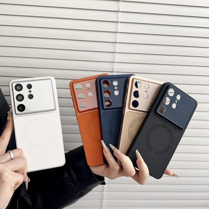 OEM - Mobilskal för Samsung Galaxy S26 Ultra Magnetiskt PC + TPU - Vit