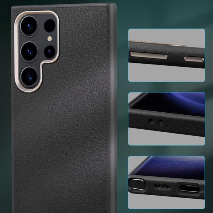 X-Level - X-Level Mobilskal för Samsung Galaxy S26 Ultra Magnetiskt Konstläder - Svart