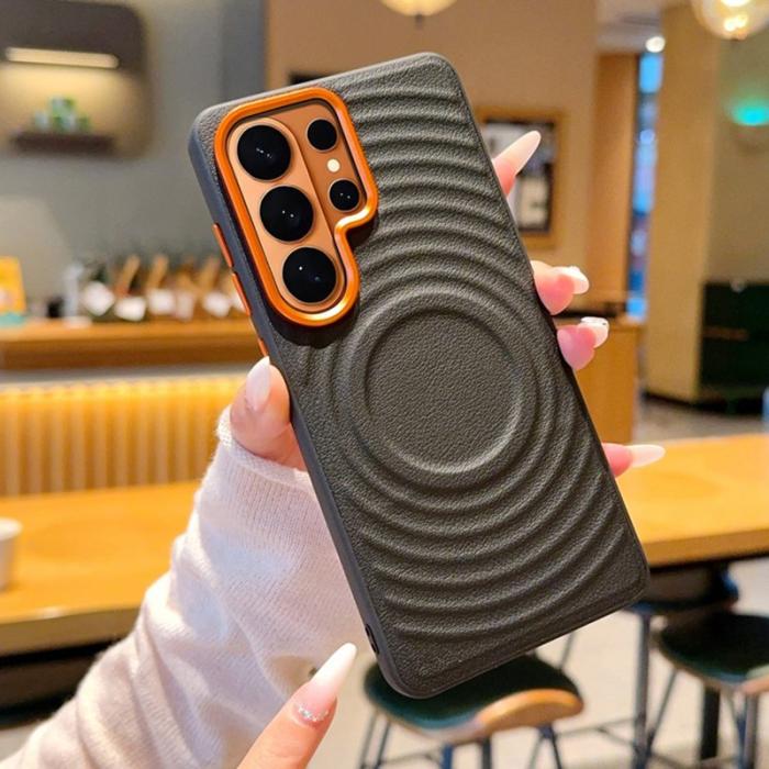 OEM - Mobilskal för Samsung Galaxy S26 Ultra Magnetiskt Konstläder - Svart