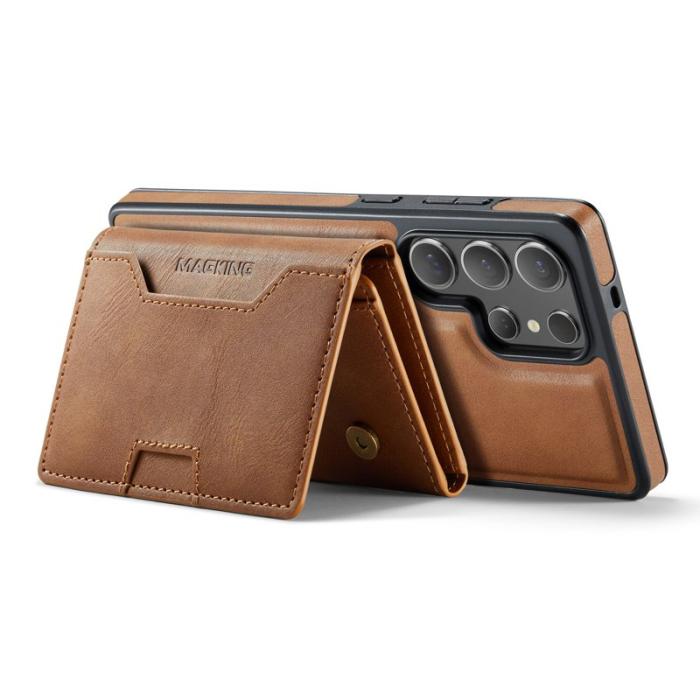 MAGKING - MAGKING Mobilskal för Samsung Galaxy S26 Ultra Magnetiskt PU + TPU - Brun