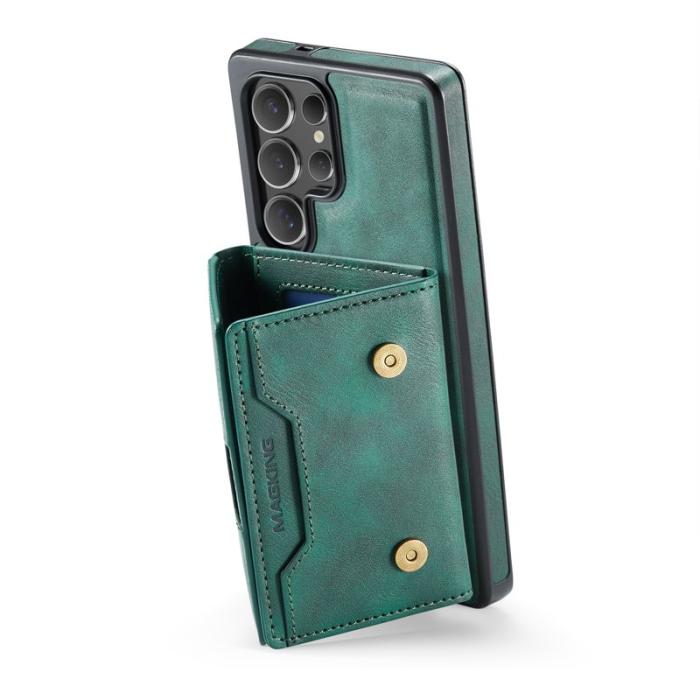 MAGKING - MAGKING Mobilskal för Samsung Galaxy S26 Ultra Magnetiskt PU + TPU - Grön