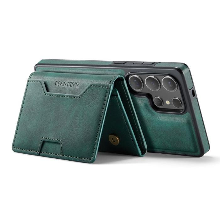 MAGKING - MAGKING Mobilskal för Samsung Galaxy S26 Ultra Magnetiskt PU + TPU - Grön