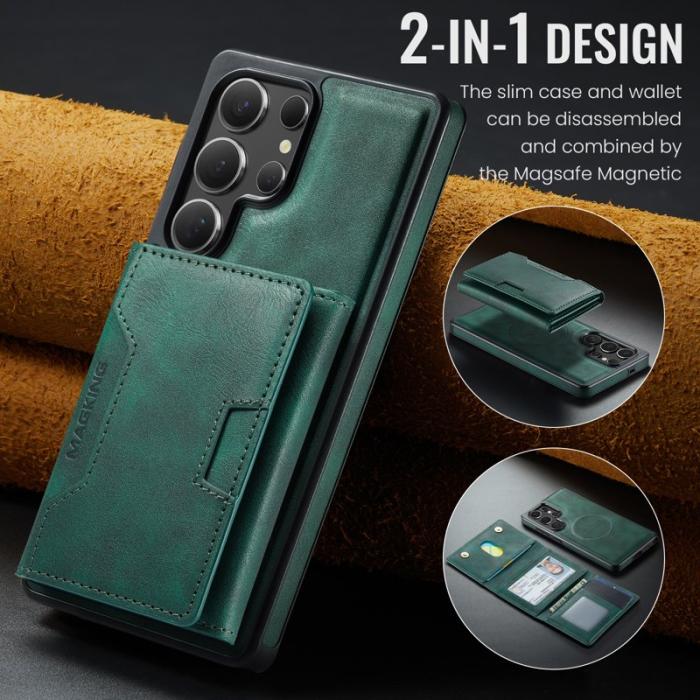 MAGKING - MAGKING Mobilskal för Samsung Galaxy S26 Ultra Magnetiskt PU + TPU - Grön