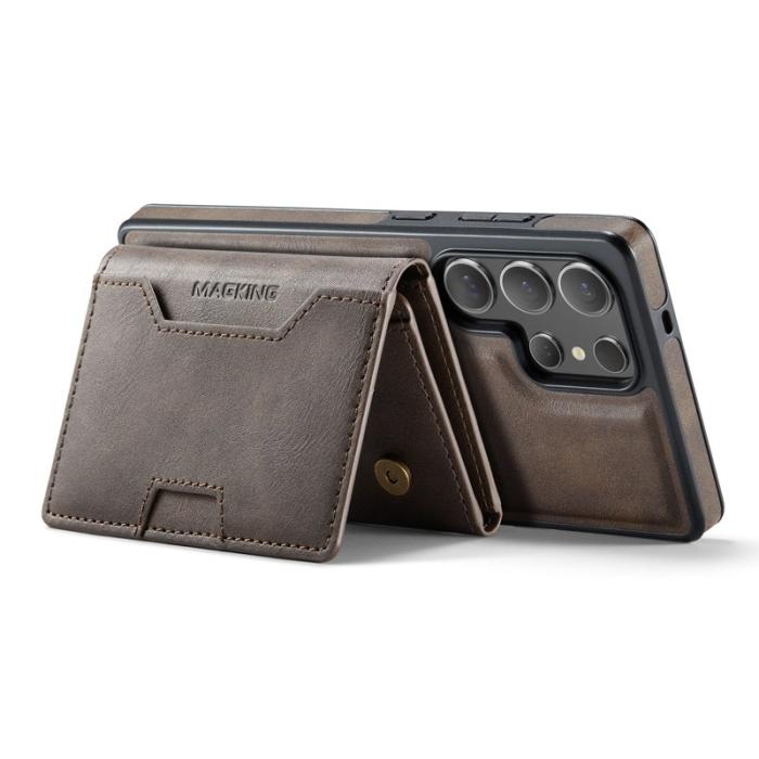 MAGKING - MAGKING Mobilskal för Samsung Galaxy S26 Ultra Magnetiskt PU + TPU - Kaffe