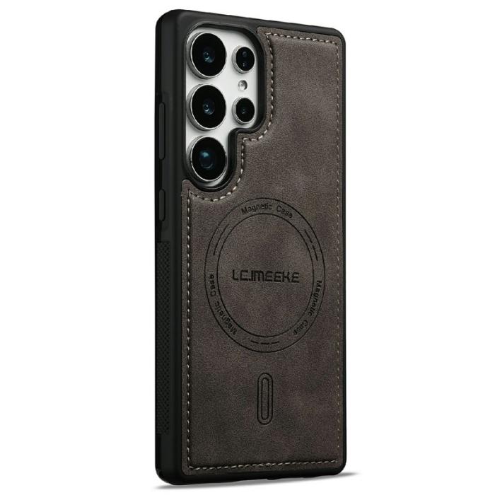 LC.imeeke - LC.IMEEKE Mobilskal för Samsung Galaxy S26 Ultra Magnetiskt PU + TPU - Kaffe