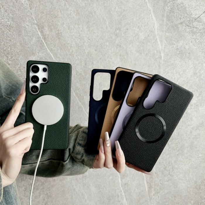 OEM - Mobilskal för Samsung Galaxy S26 Ultra Magnetiskt PU + TPU - Lila